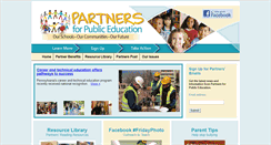 Desktop Screenshot of partnersforpubliceducation.org